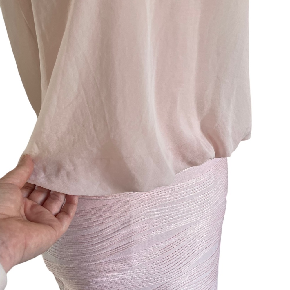 BNWT BLOCKOUT pale pink halter neck mini dress - Picture 6 of 14